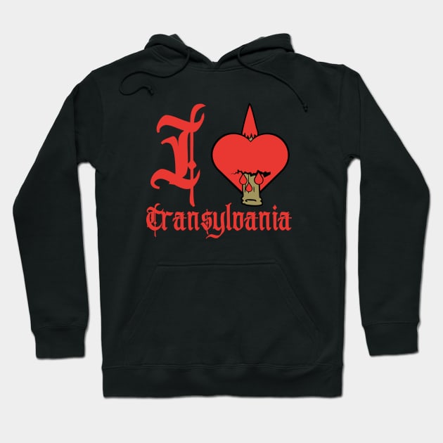 I Heart Transylvania-I Love Transylvania Hoodie by FullOnNostalgia